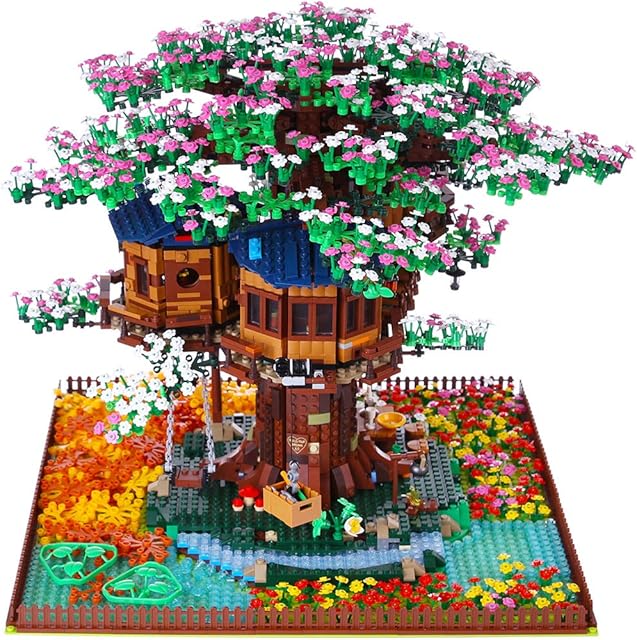 Myste DIY Tree House Upgrade Extension Pack DIY Assembly Building Block Compatible with Lego Ideas 21318 Tree House ( No Lego Model) (7436J9O36N16FT9V48)