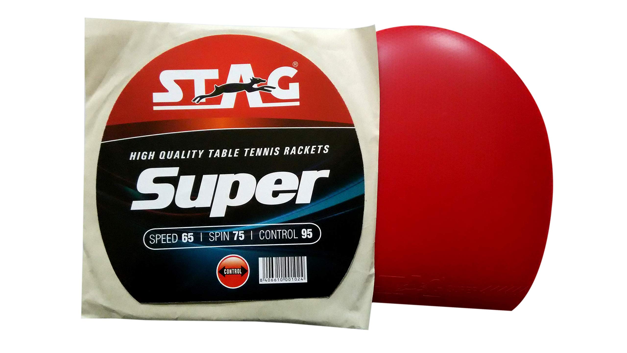 StagSuper Table Tennis Rubber (Red)