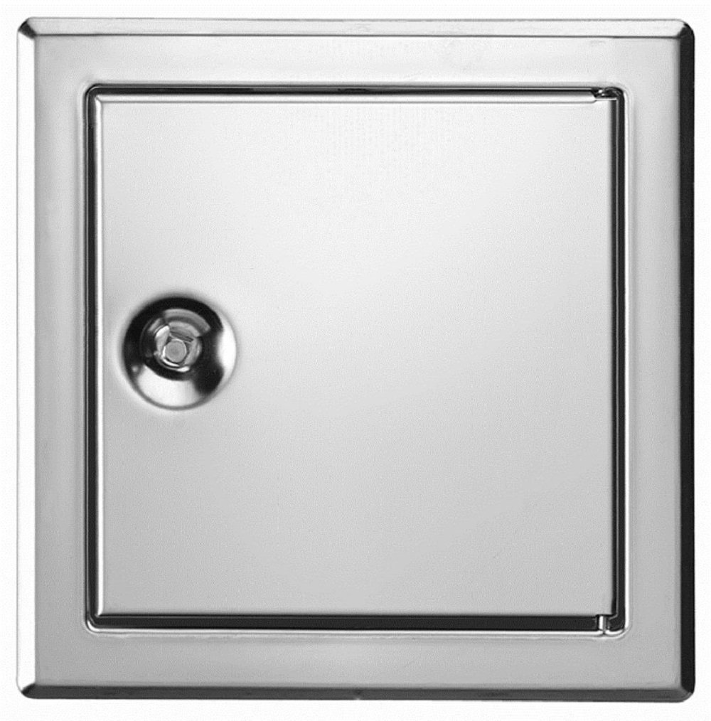 Upmann Revitür Softline Edelstahl 300x300 Vierkantverschluss