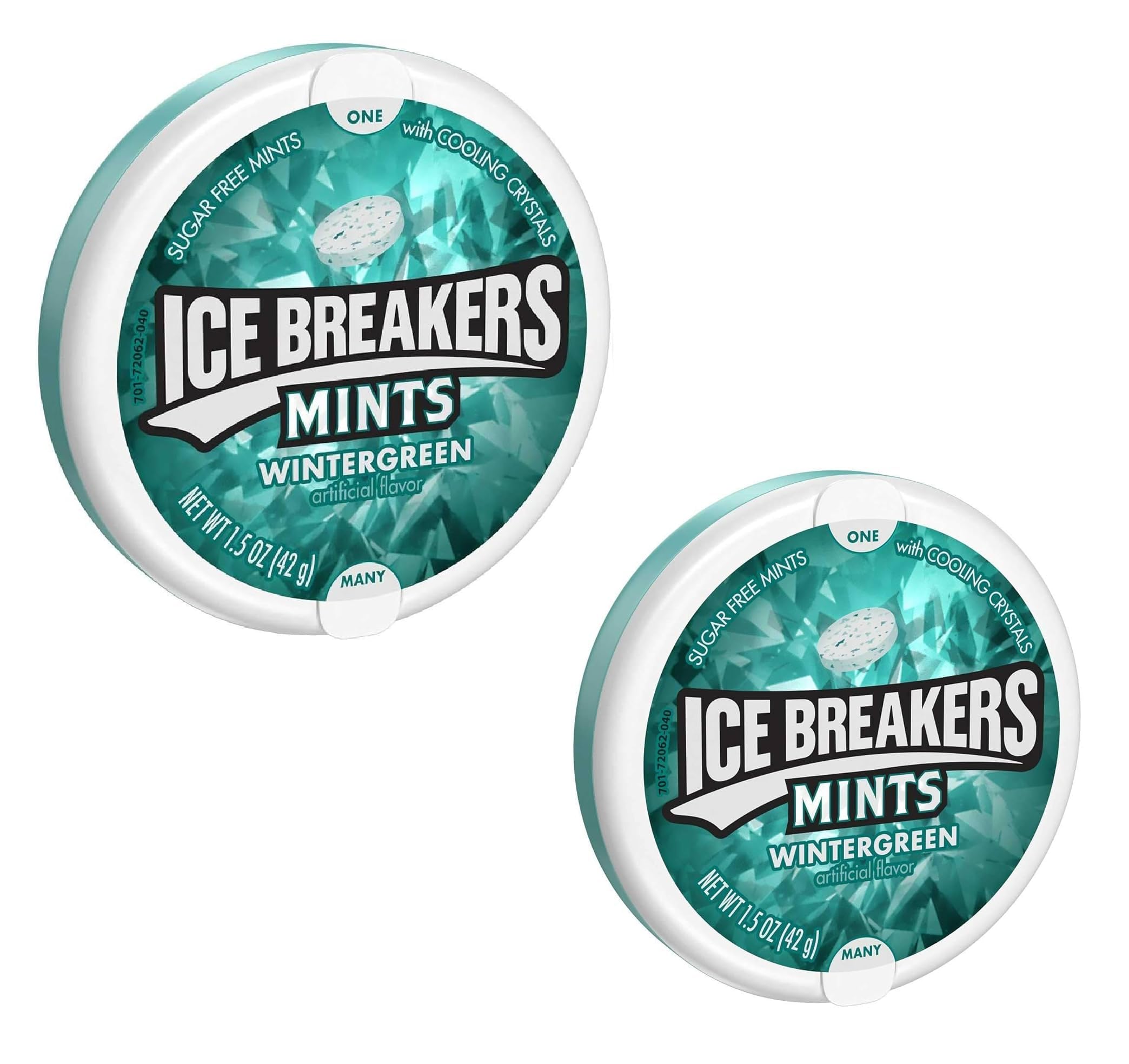 Ice Breakers Mints 2 Pieces Wintergreen,Sugar Free Mints With Cooling Crystals,84 Grams