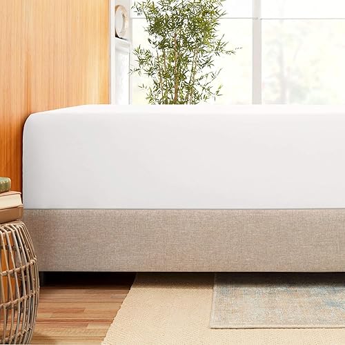 SLEEP-NEST Sábana bajera tamaño King 100% algodón de fibra larga, lujosa y suave, elástica de 600 hilos, para colchones de hasta 16 pulgadas, tejido