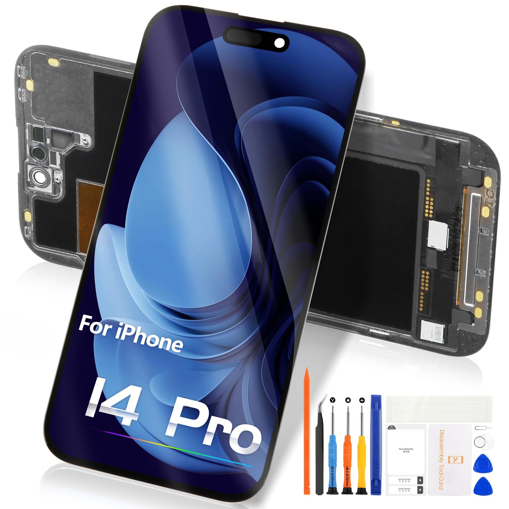 Ricambio Display IPhone 14 Pro Max GH82-14005A Display LCD Touch Screen Per IPhone 14 Pro Max – 90Hz, COF Incell, Completo Di Digitalizzatore, Colore Nero Schermo LCD IPhone 14 Pro Max - Foto 2