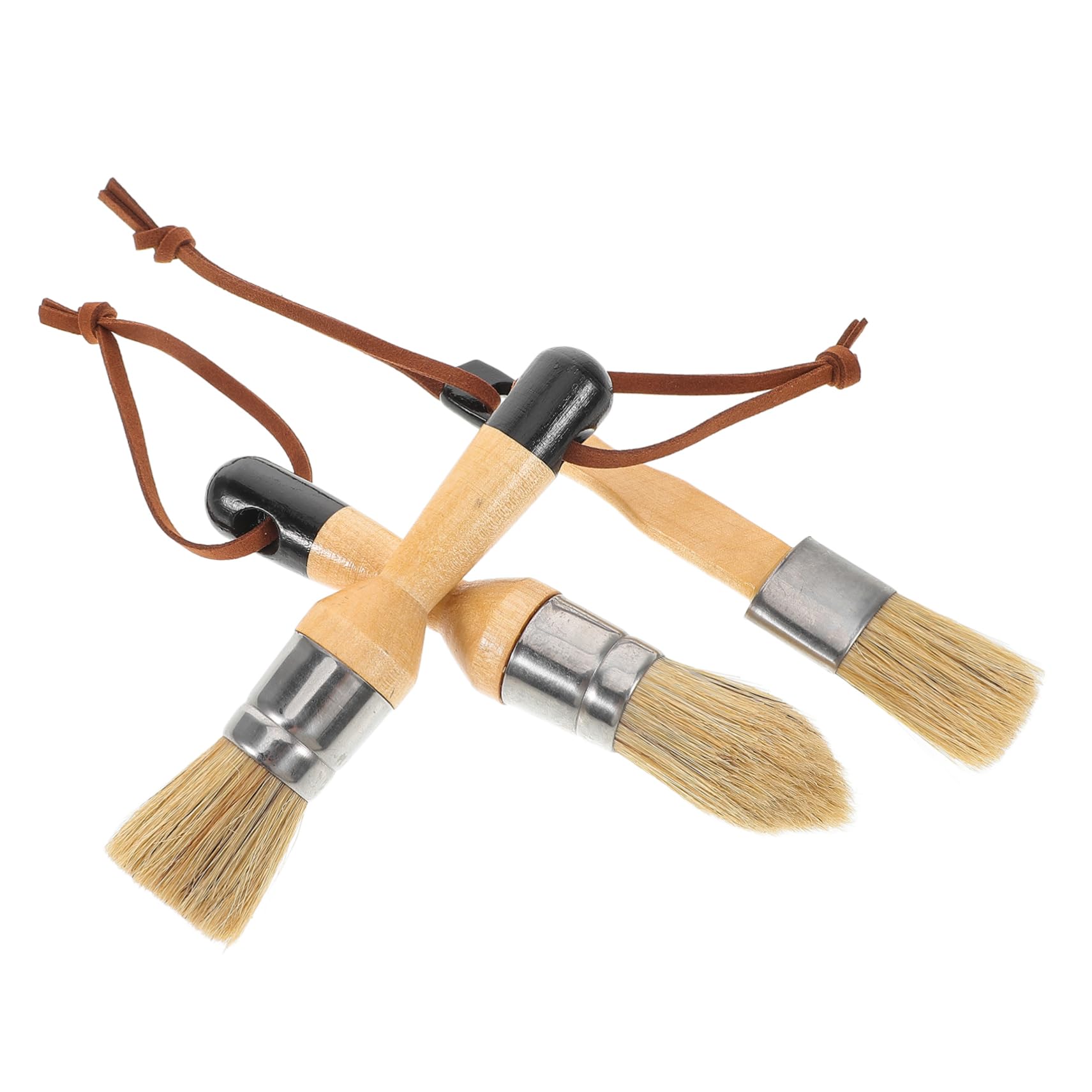 POPETPOP 3 Series Juego De Pinceles para Pintar Pinceles Sloan para Teñir Kit De Manualidades Pintura para Casa Interior Redondo Mate Oscuro Decoración del Hogar Pincel 3 Piezas*3