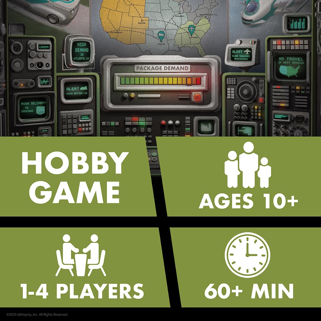 Express Route | Gra Planszowa dla Rodziny i Dorosłych | Kooperacyjna | Wiek 10+ | 1-4 Graczy | Czas Gry 60 Minut | The Op Games | Usaopoly