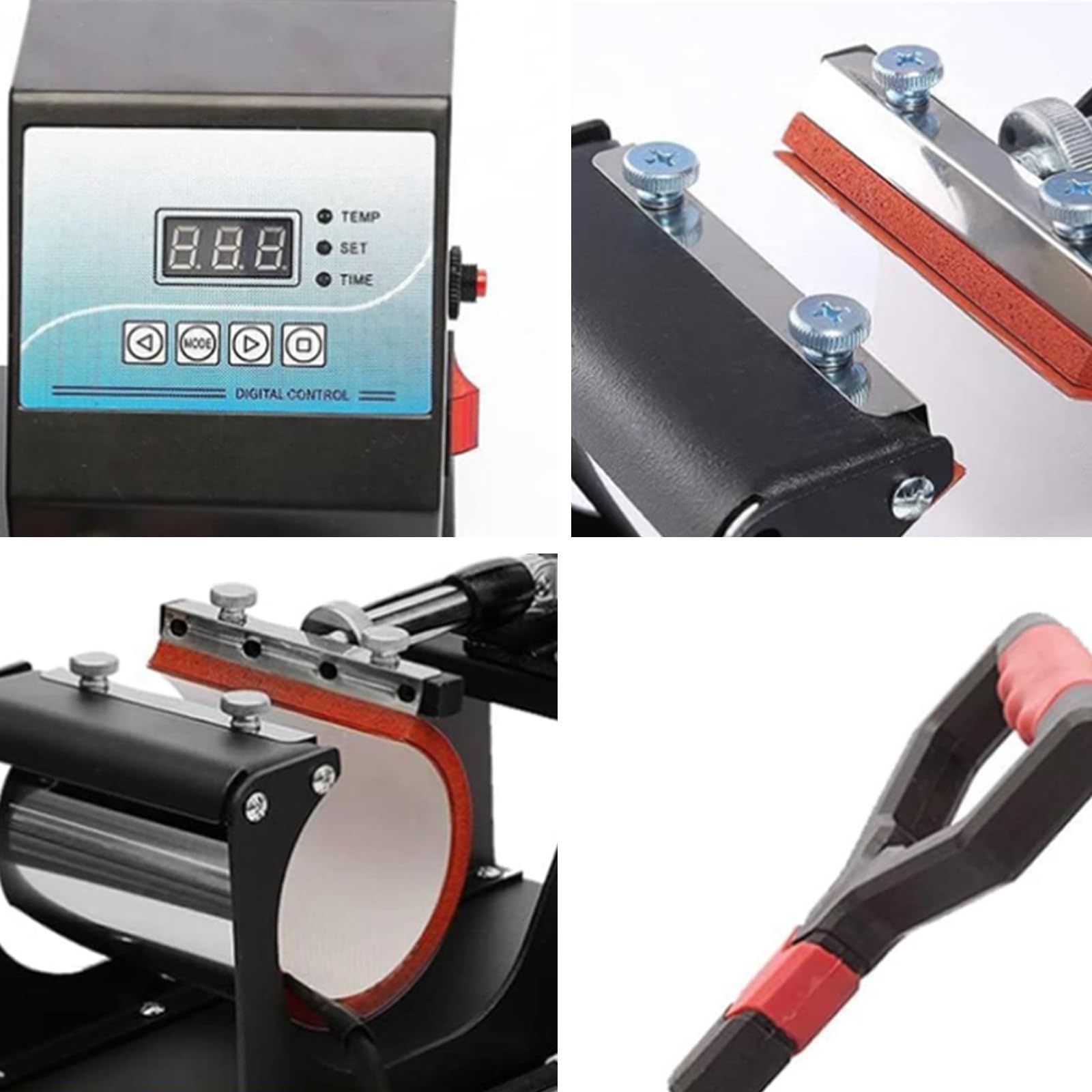 Prensa TéRmica 2 En 1 Para Vasos, Prensa TéRmica, Para ImpresióN Por Transferencia TéRmica En Tazas De 11 Oz, Con Control Digital, ImpresióN Por SublimacióN Para Tazas