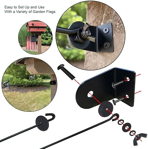 Miniatura 5 de Juego de soporte para poste de poste de bandera y buzón de la Universidad Central de Michigan