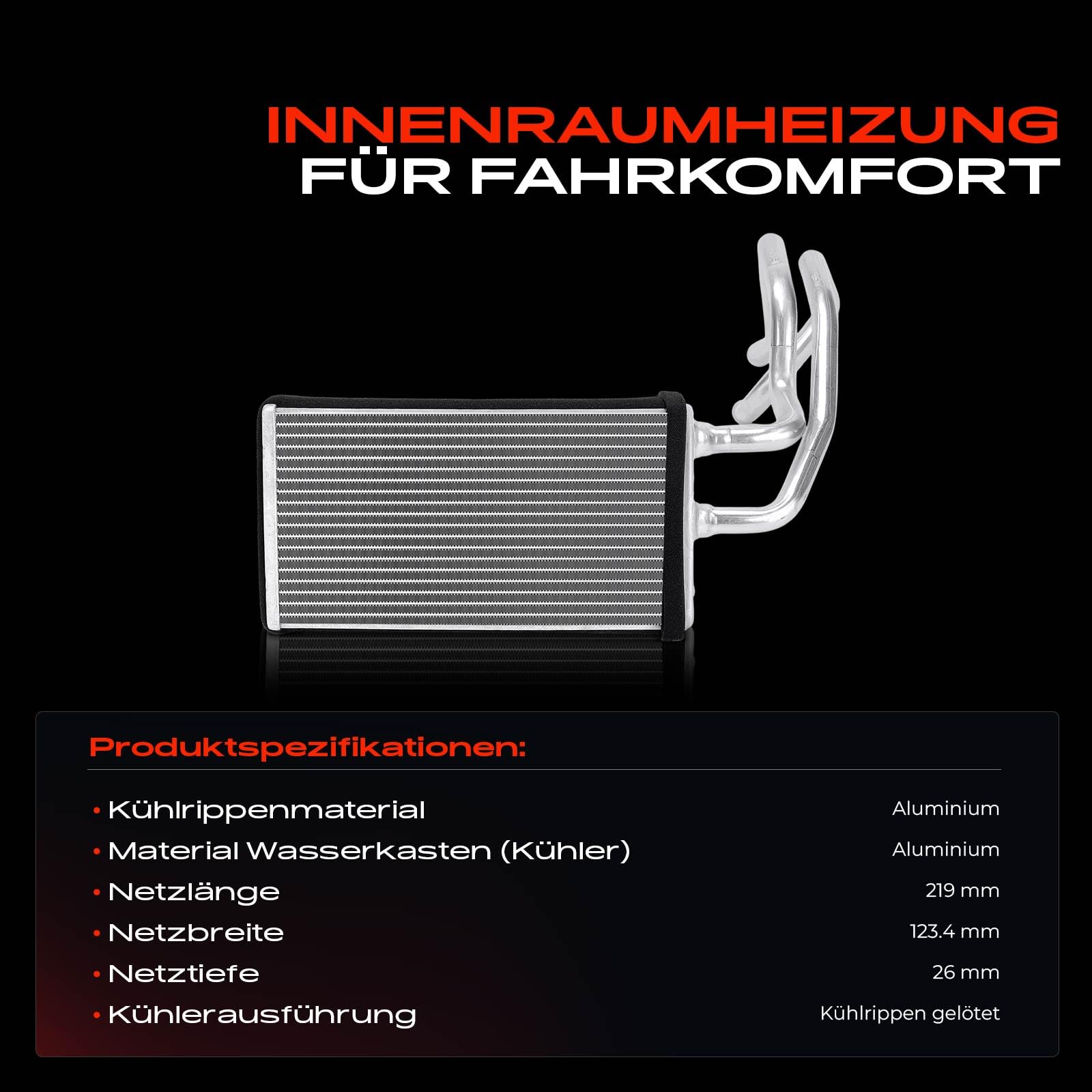 Frankberg Intercambiador de calor para calefacción interior 98083 | 7412054J00; Compatible con: Grand Vitara II JT TD TE