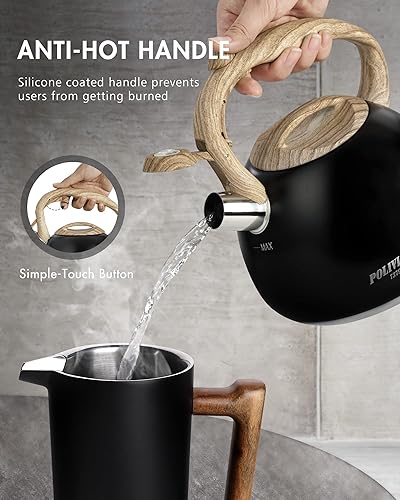 Vista 4 de Pava de té Poliviar, Black Ti Negro Ti