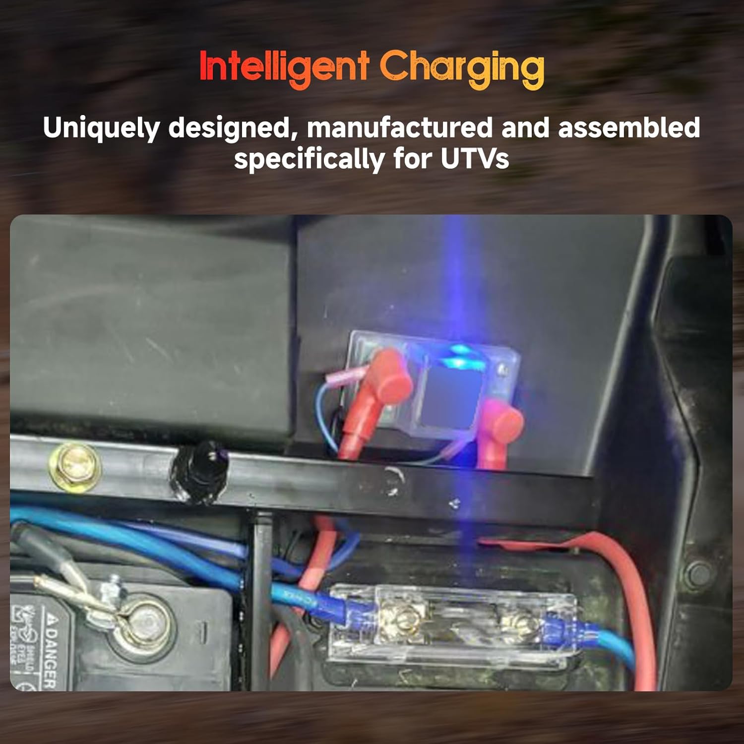 12V UTV Dual Battery Isolator Connect & Monitor Kit Fit for Honda Pioneer 1000/700/500, Replace# UTV-SBI-CM