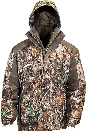 HOT SHOT Parka de caza de camuflaje 3 en 1 para hombre, chaqueta impermeable, ropa de caza de camuflaje versátil para hombres