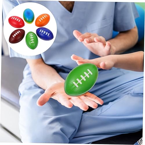 Miniatura 7 de TOYANDONA 6pcs Fútbol DIY Paisaje Decoración Mini Rugby Footballs Rugby Footballs Mini DIY Rugby Footballs Rugby Footballs Decoraciones Miniatura