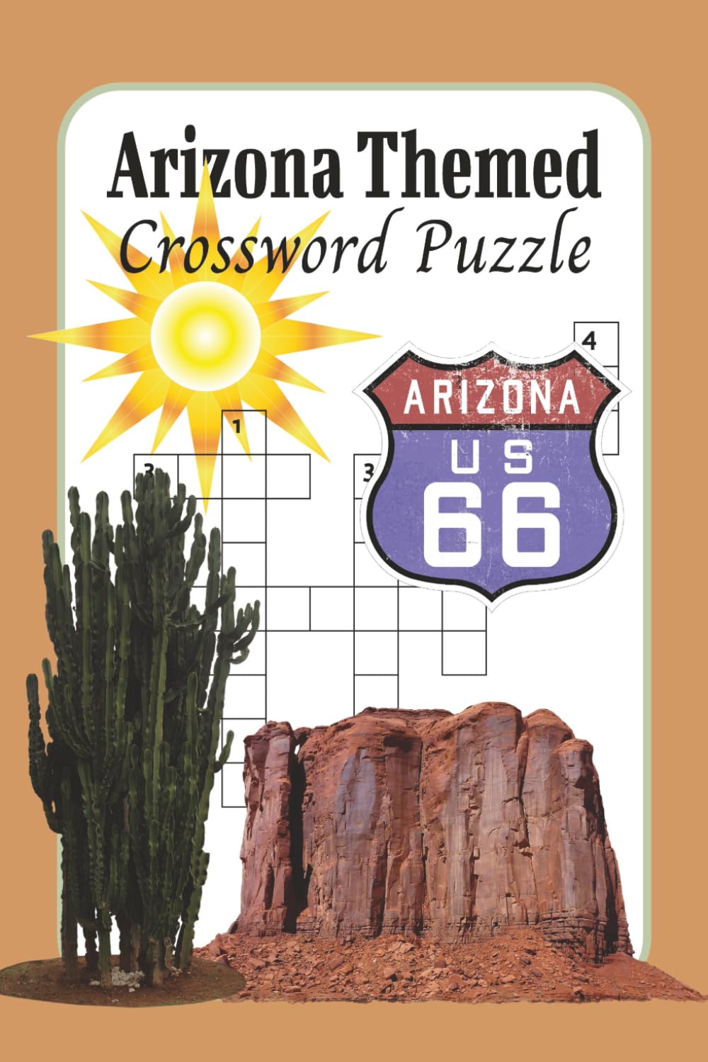 Arizona Themed Crossword Puzzle Books: A Relaxing Puzzle Journey Through Arizona’s Desert Landscapes