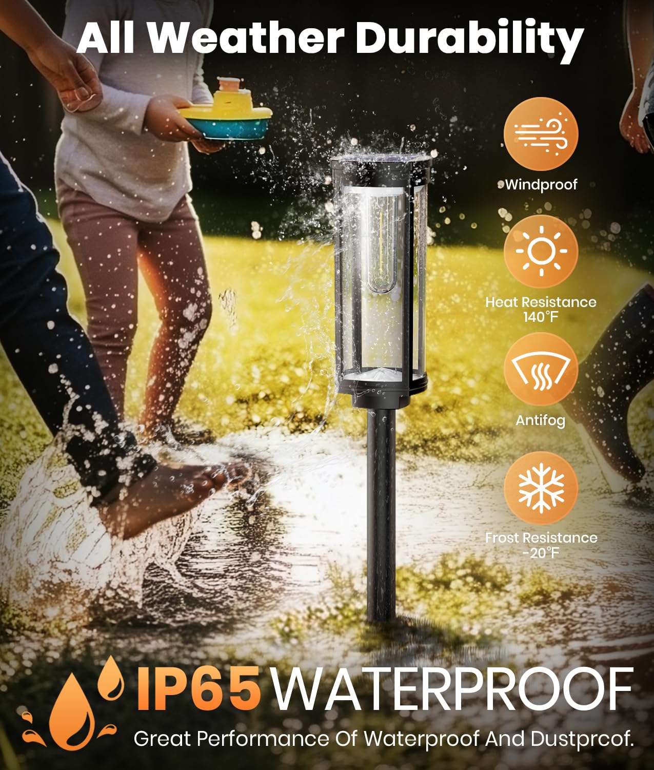 ALFIOT Solar Pathway Lights Outdoor Powered Waterproof 8 Pack Upgraded Solar Walkway Landscape Lighting Outside Driveway Light,Auto Dusk to Dawn On/Off for Yard Lawn Patio Decor (Cool White)