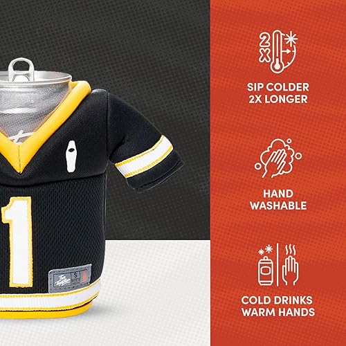 Miniatura 7 de Puffin - The Gridiron Beverage Football Jersey - Enfriador de latas aislado de 12 oz - Aislante de botellas de cerveza y latas de refrescos,