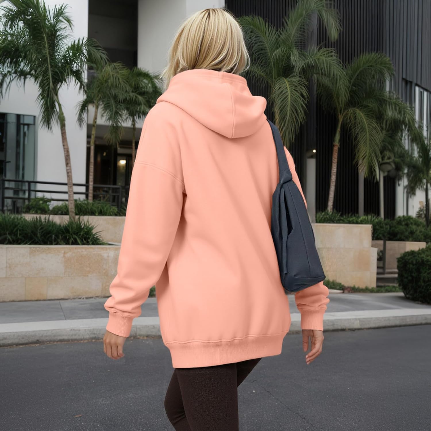 Womens Hooded Hoodies Sweatshirts - Long Sleeve Crewneck Sweaters With Pocket 2026 Fashion Spring Oversized Clothes - Image 5