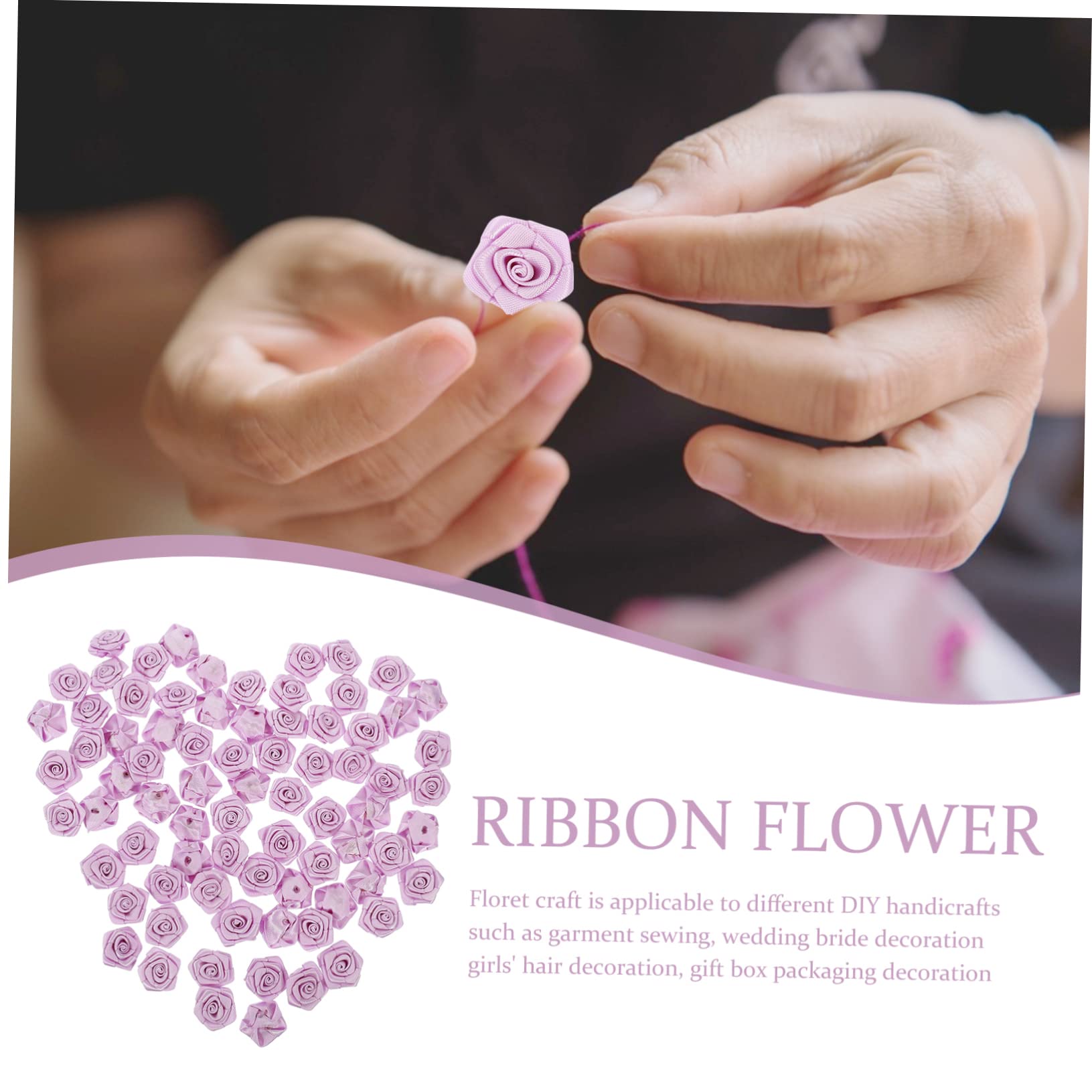 500stücke Künstliche Rosenblüten Aus Polyester Für -projekte Brautstrauß-Dekoration Praktische Kleidung Blumen Für Hochzeiten Und Partys Vielseitige Bastelblumen