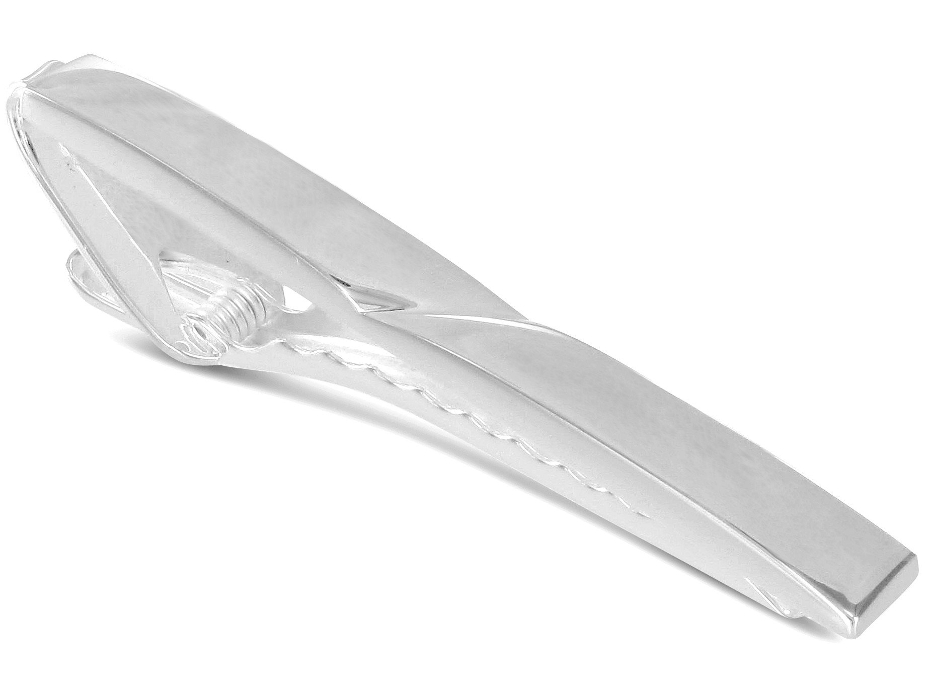 Grom Krawattenklammer/Krawattennadel 925er Sterling Silber gravurfähig