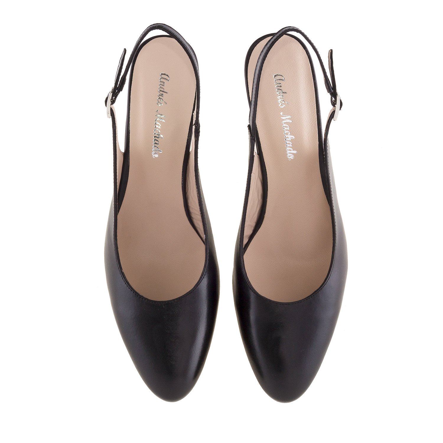 Andrés Machado - Scarpe Eleganti con Tacco Largo per Donne e Ragazze - Claudia - Tacchi a Spillo in Pelle - Misure Speciali