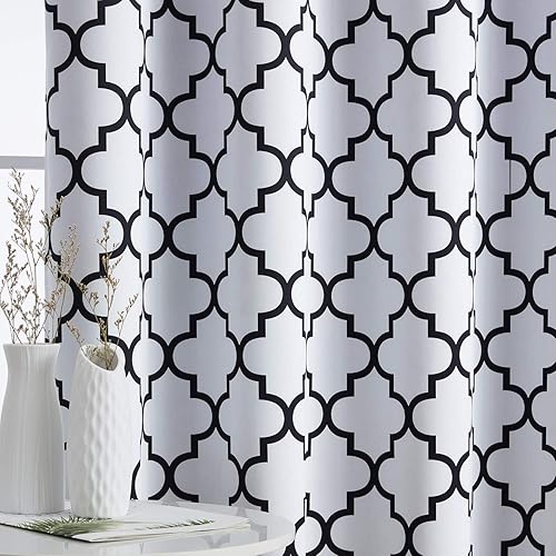 Miniatura 4 de Cortina opaca Hlc.Me térmica, para oscurecer y brindar privacidad a la habitación y comedor, con ojales, para ventana, diseño marroquí