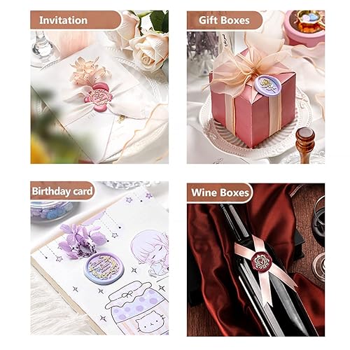 Miniatura 6 de Varillas de sellado de cera azul claro, 10 unidades de 0.43 pulgadas, pistola de pegamento para sello de cera, varillas de cera de sellado para