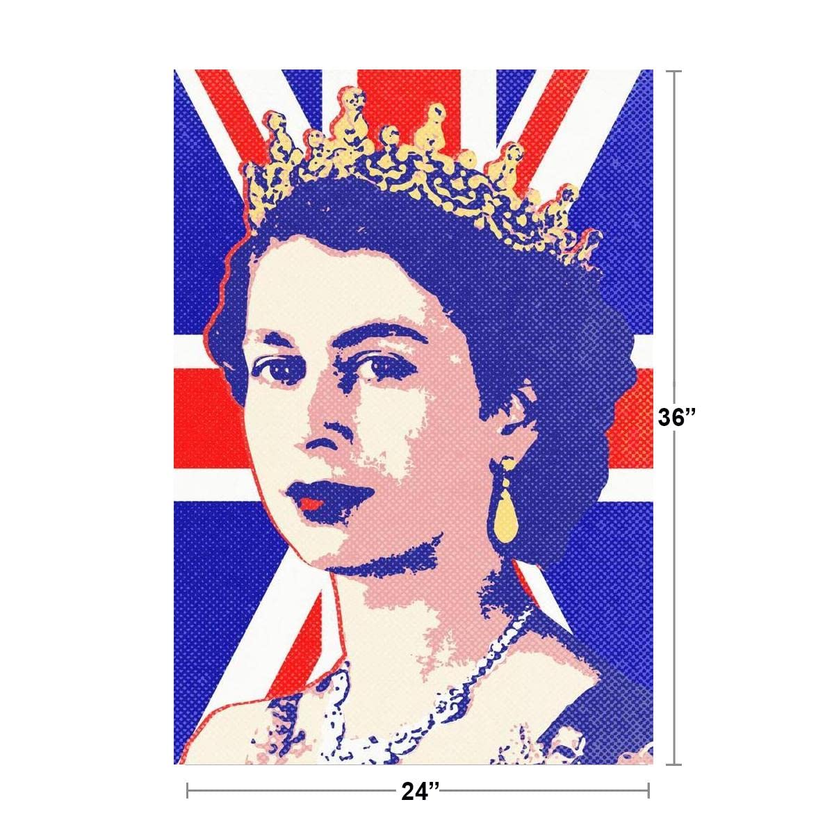 Amazon.com: Queen Elizabeth II UK Pop Art Portrait Poster