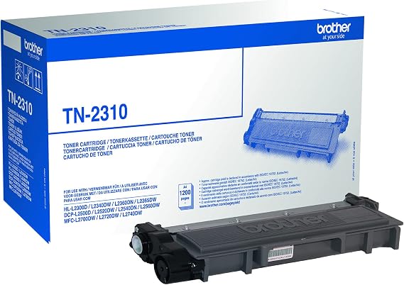 Brother TN2310 - Tóner negro original para las impresoras: HLL2300D,  HLL2340DW, HLL2365DW, HLL2360DN, DCPL2500D, DCPL2520DW, DCPL2540DN,  MFCL2700DW, MFCL2720DW, MFCL2740DW : Brother: Amazon.es: Informática