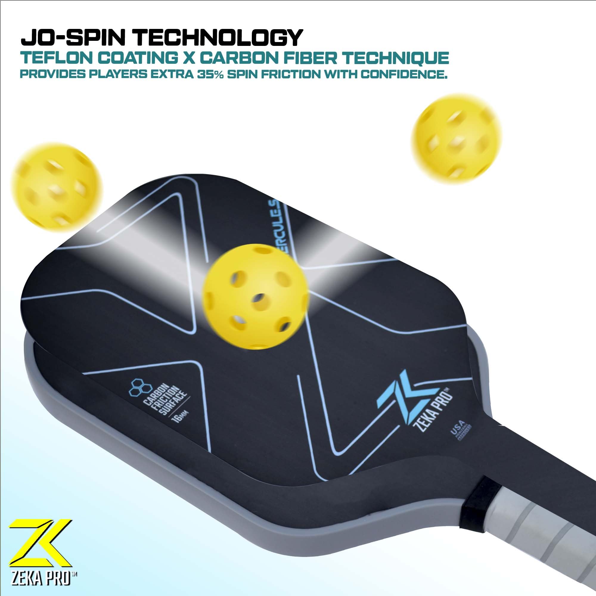 ピックルボール パドル NUPIPO Raw Carbon Fiber T700 T700 Raw Carbon Fiber Pickleball Paddle, 16mm Pp Core