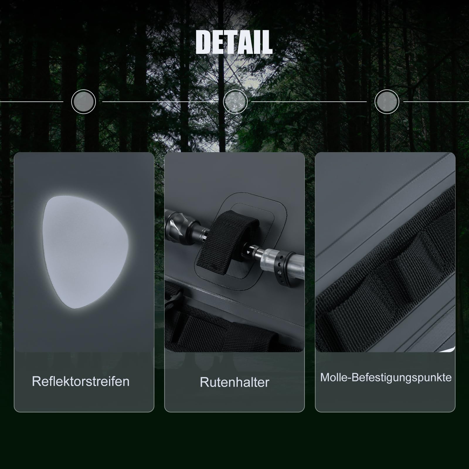 Goture Motorrad-Trockentasche – 45 l wasserdichte Reise- und Gepäck-Hecktasche, Satteltasche mit transparenter Tasche, Rolltop-Verschluss, Schultergurten, Reflektorstreifen und Netztasche