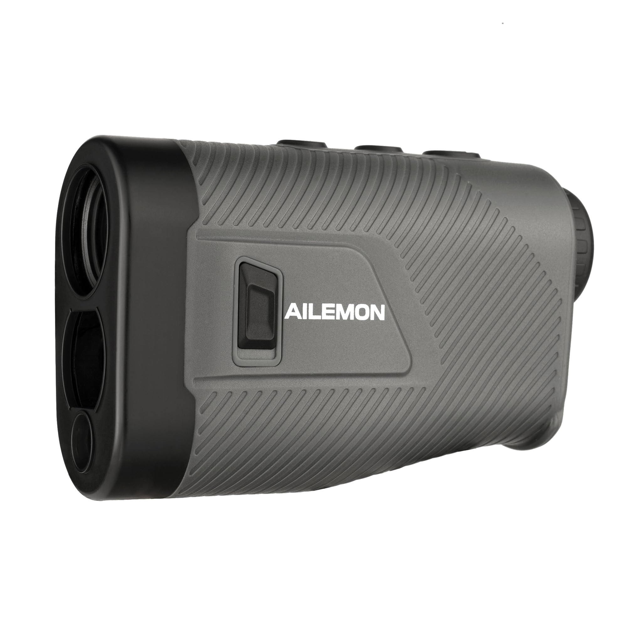 AILEMON 900 Yards Entfernungsmesser Golf Entfernungsmesser mit Neigungsschalter, 6-fache Vergrößerung, Laser-Entfernungsmesser, Schwarz/Grau