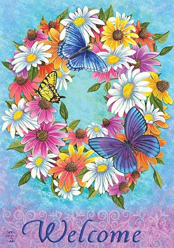 Miniatura 6 de Briarwood Lane Bandera de jardín de primavera con mariposas en el jardín Butterflies,04 - Mariposa,Mariposas Amapola,Mariposas Brillan,Tulipanes