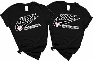 Hubby Wifey Love Couples Matching Valentine's Love Git Vacation Shirt Tee