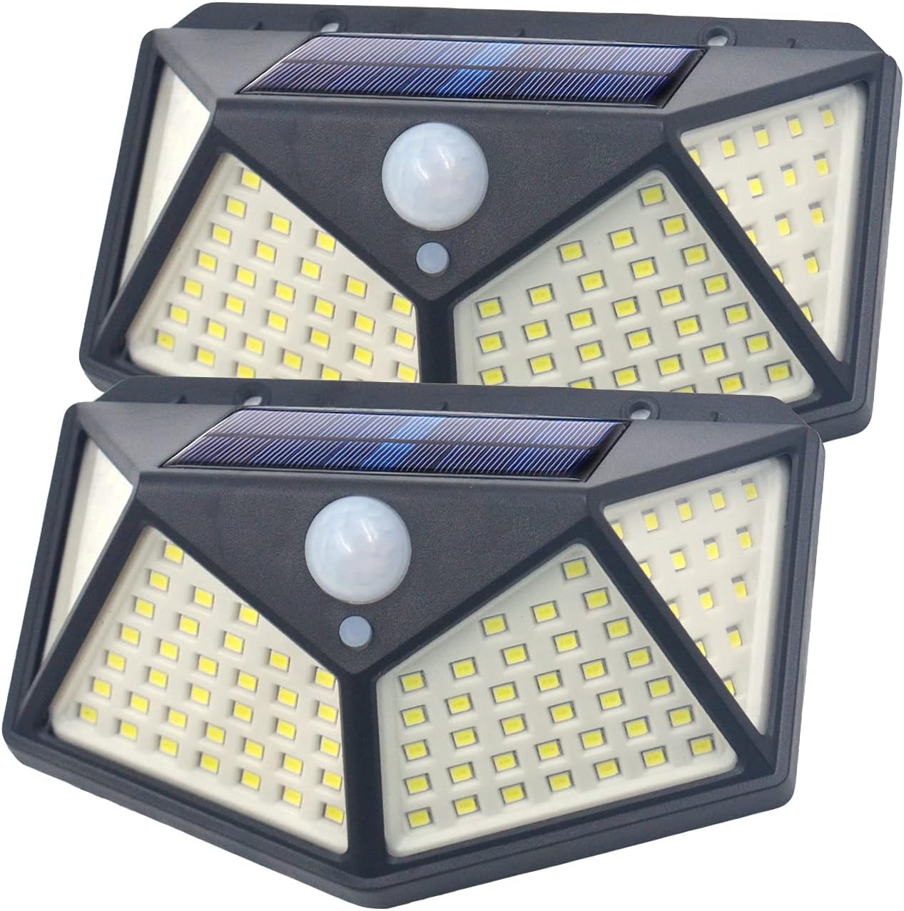 100-LED Motion Sensor Outdoor Light IP65 Waterproof Wireless Led Solar Outdoor Lights Bright for Backyard Garden Fence Patio Front Door Garage Deck Pathway Porch