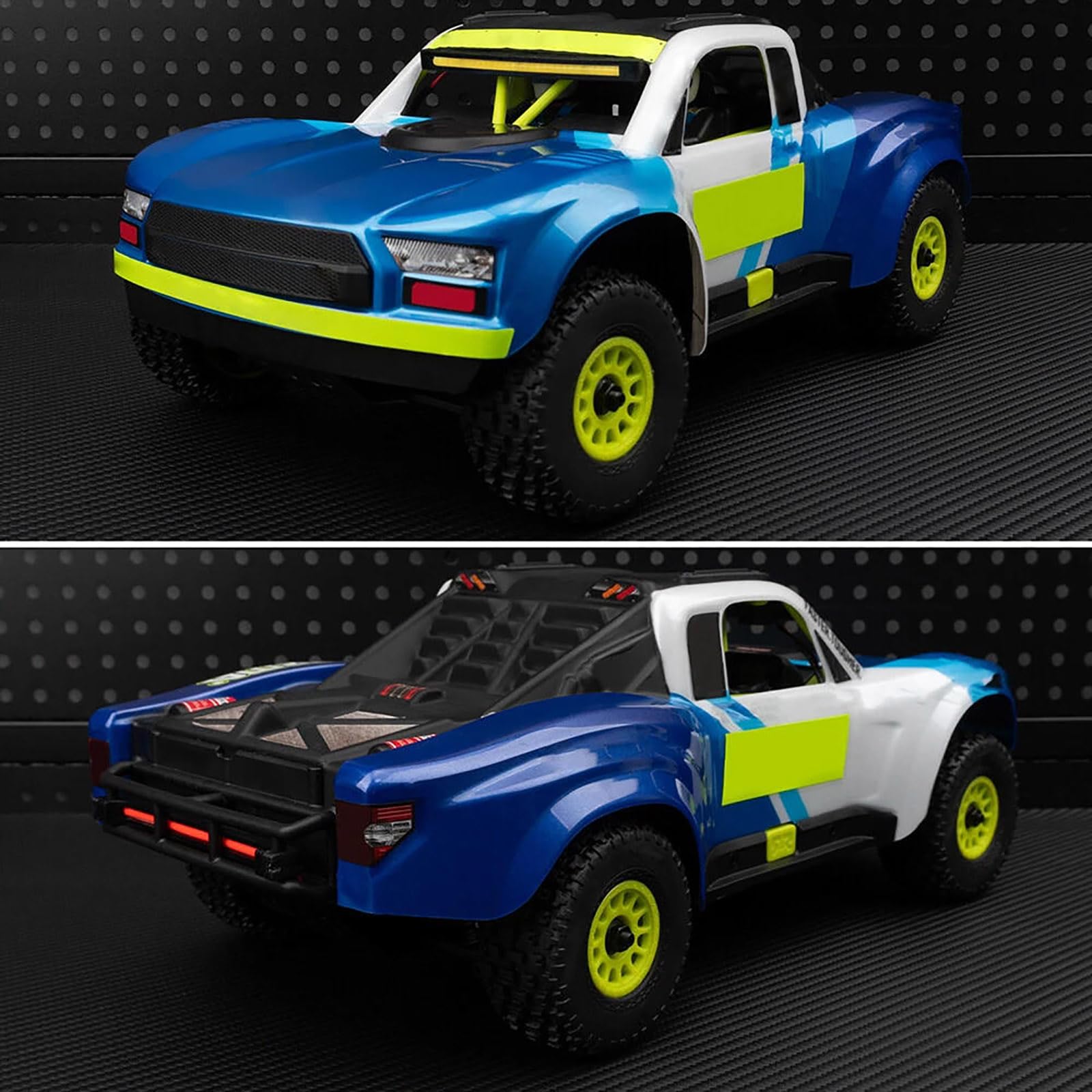 1/14 RC wyścigi samochodowe przednie i tylne światła zestawy lamp do ARRMA 1/14 Mojave GROM RC części do ulepszenia samochodu