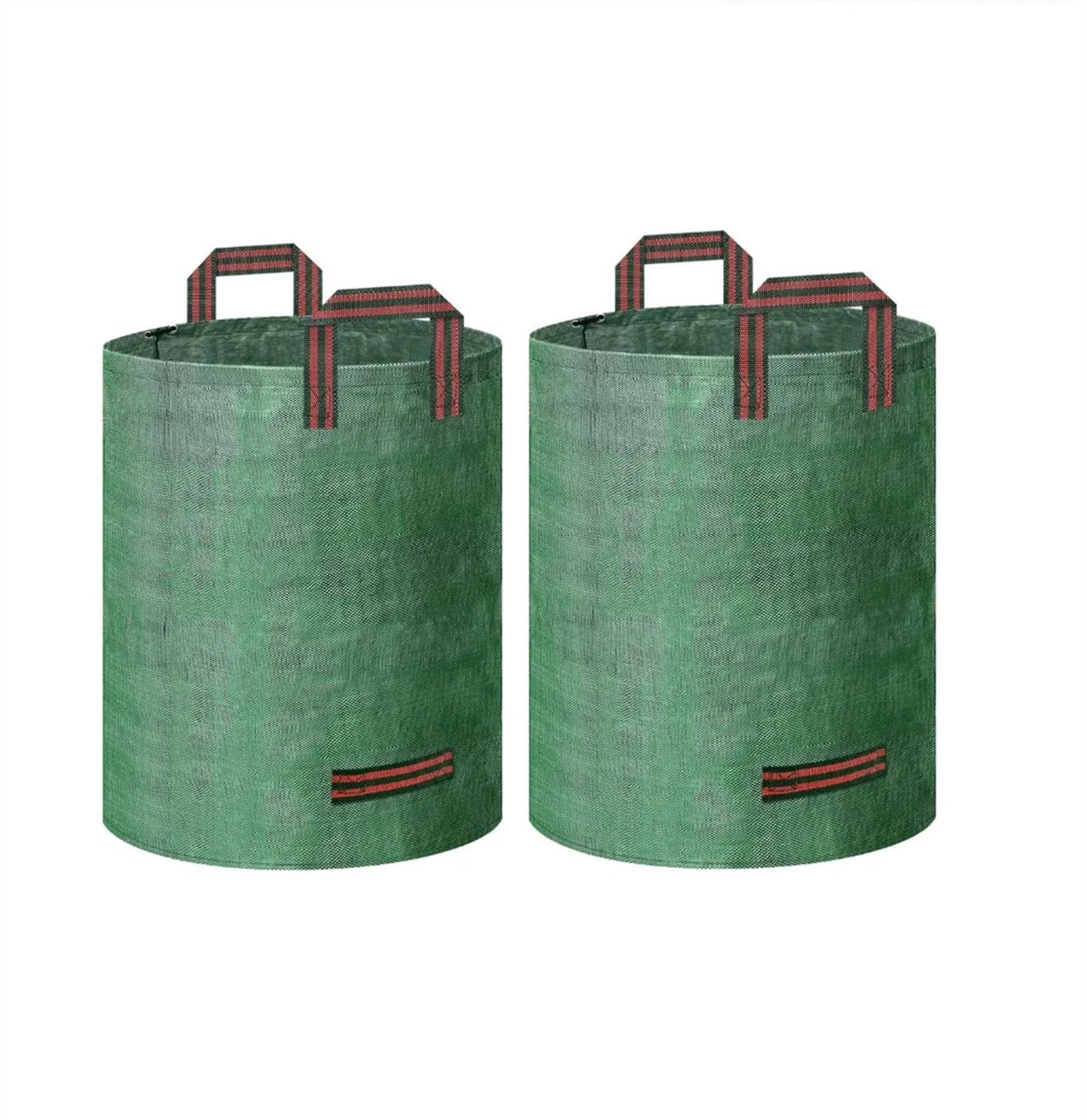 Sacchi Giardinaggio Borsa da Giardino Sacchetti per rifiuti da Giardino da 60 Litri Sacchetti per cestini per Foglie riutilizzabili con 4 Manici per rifiuti per Piante da Piscina(2pcs 60L)