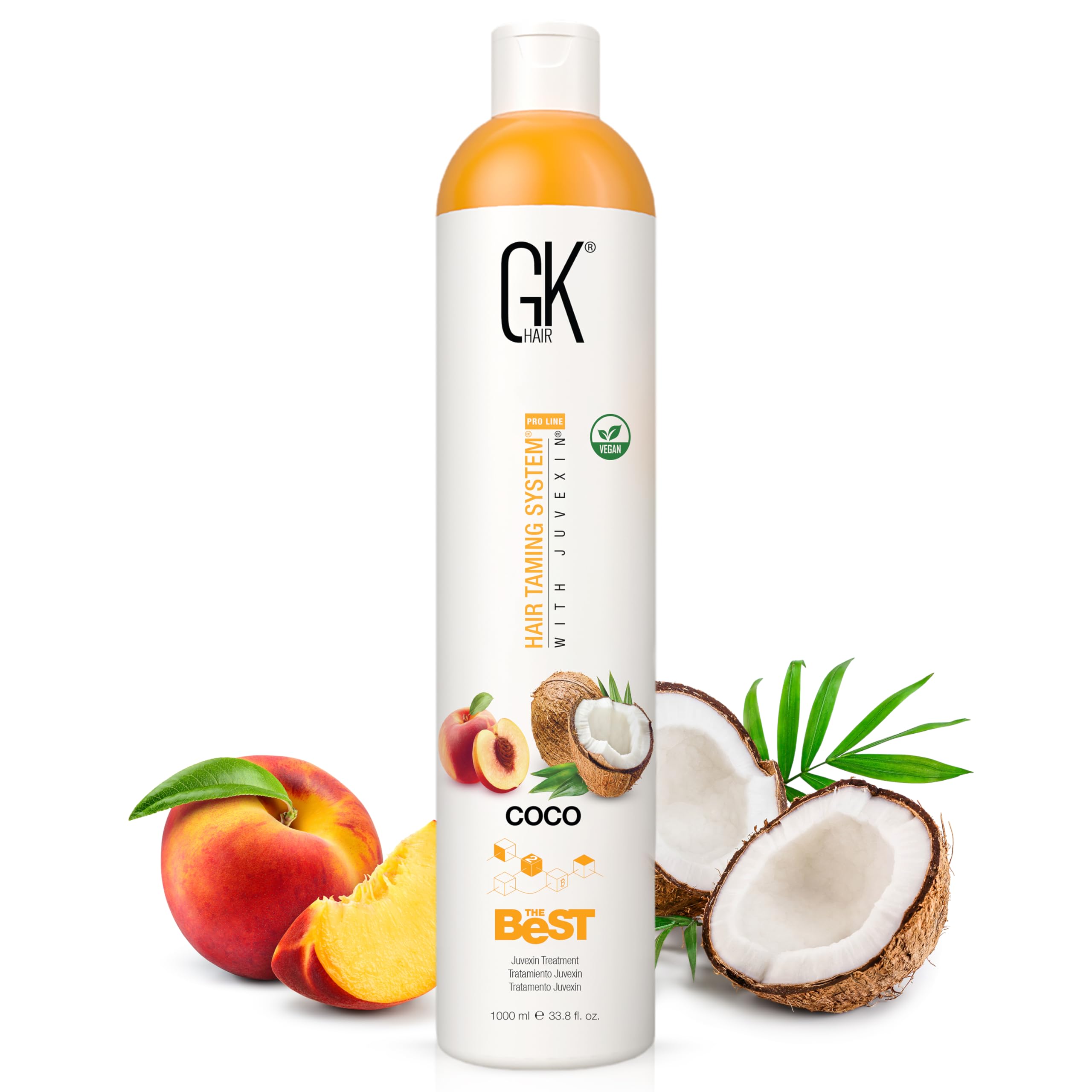 GK HAIR Il Miglior Trattamento Lisciante alla Cheratina COCO – 1000 ml | Capelli Lisci, Setosi e Luminosi | Effetto Liscio Duraturo Anticrespo
