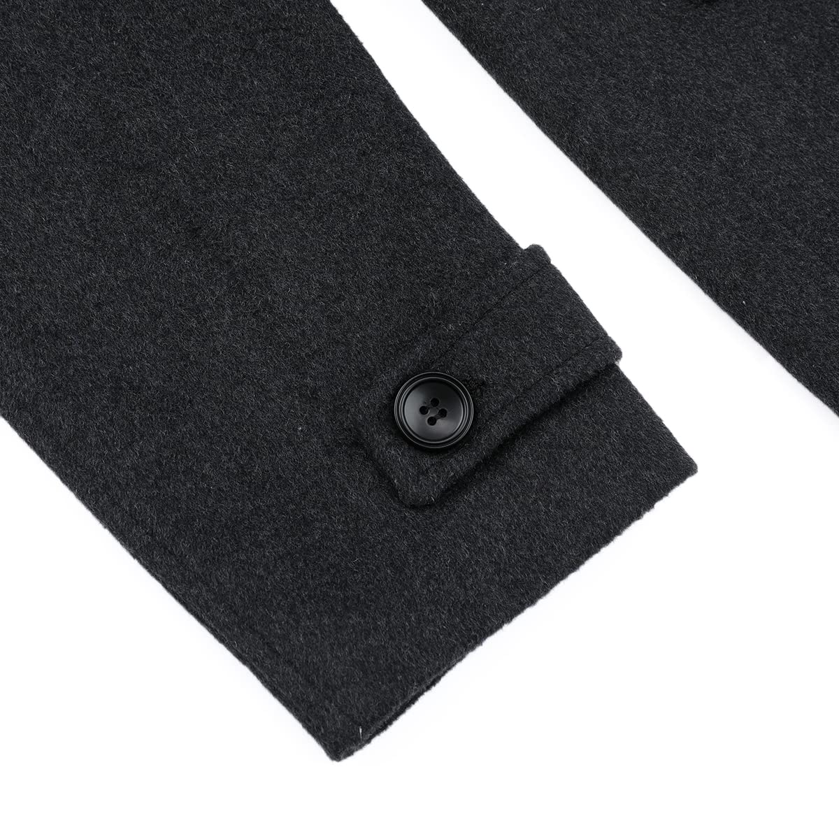 Allthemen Cappotto di Lana da Uomo Inverno Doppiopetto Coat Invernale di Media Lunghezza Caldo per Il Business