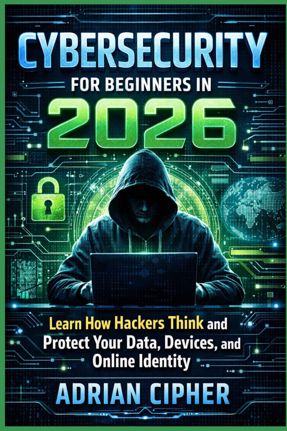 CYBERSECURITY FOR BIGINNERS IN 2026: Learn How Hackers Think and Protect Your Data, Devices, and Online Identity
