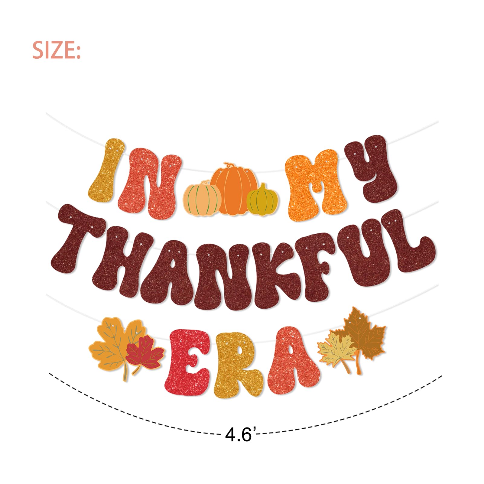 AIBIIN - 3 Banderas Para Puerta De Acción De Gracias, Amigos