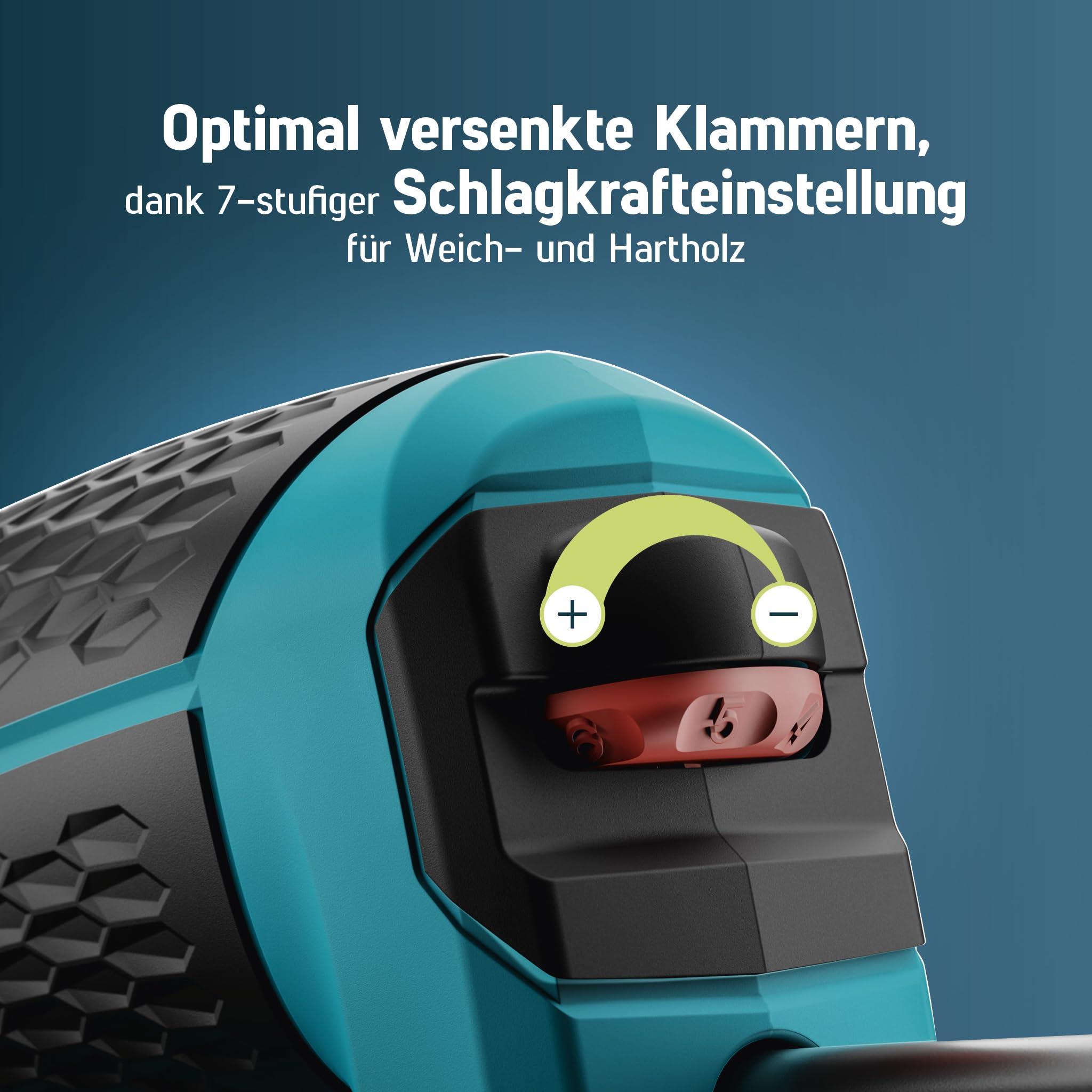NOVUS TOOLS Elektrotacker J-150 Set mit 1800 Klammern │ Profi-Tacker und Nagelpistole mit Schlagkraftregulierung, Distanzanschlag und Unterlademechanik │ Für Feindrahtklammern 6-14 mm und Nägel 16 mm