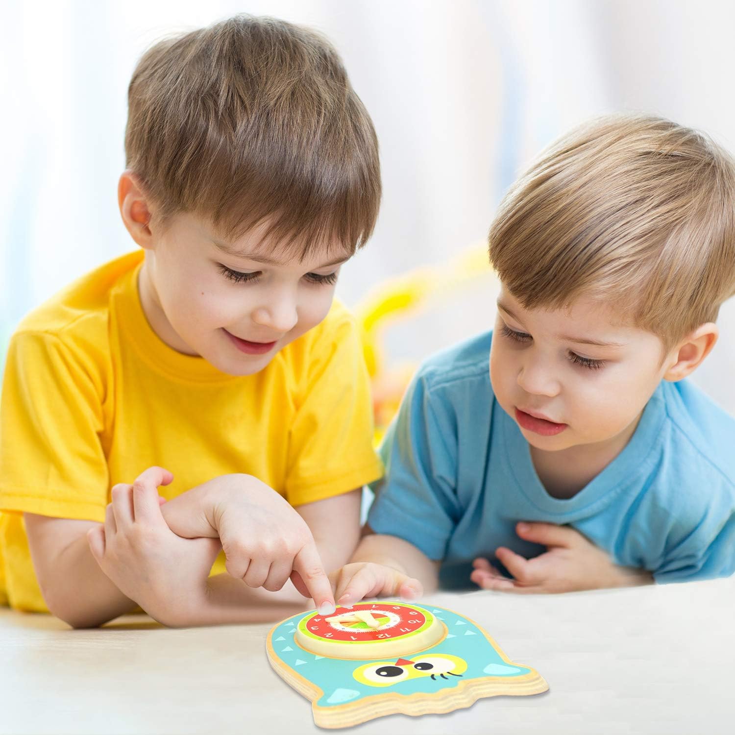 Pidoko Kids Teaching Clock Owl with Sound Talking Clock for Children to Learn Telling time