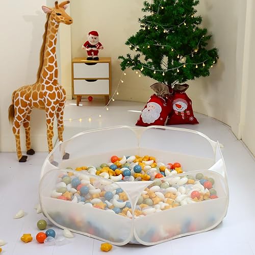 Miniatura 23 de Pozo de bolas plegable para niños pequeños, grandes hoyos de bolas desplegables para niños, tienda de campaña para gatear, corralito para piscina
