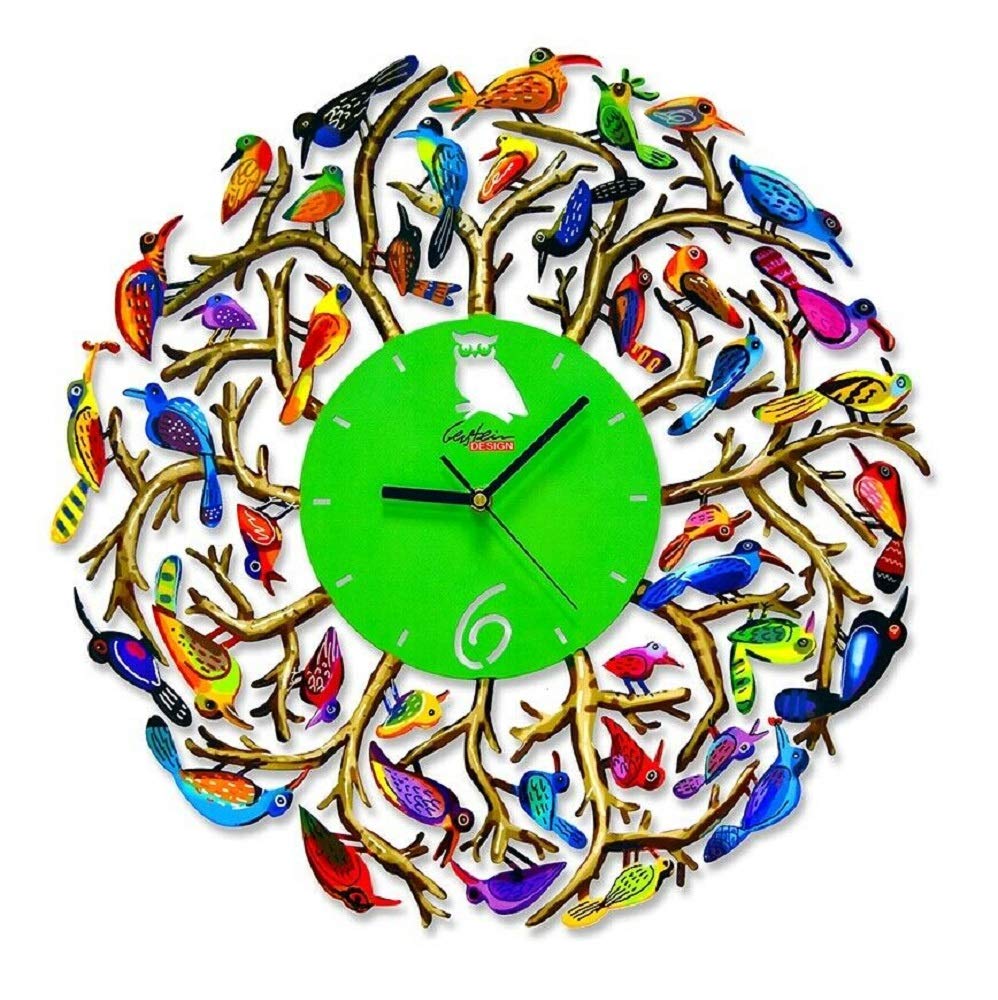Horloge murale d'art David Gerstein impression sublimation laser luxe et géométrique