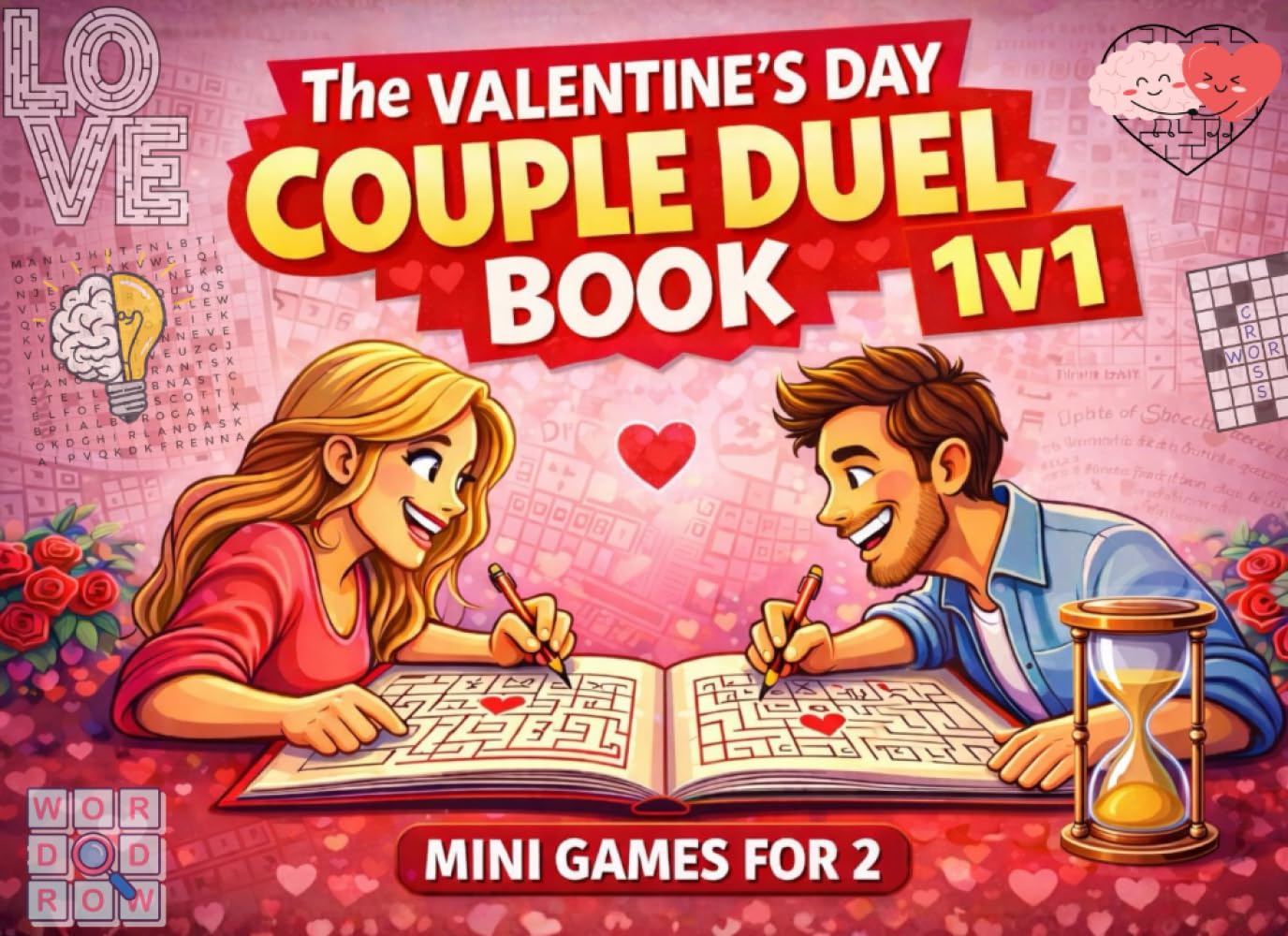 The Valentine's Day Couple Duel Book: A Playful Collection of 1v1 Mini-Games, Challenges, Quizzes, and Puzzles for Couples