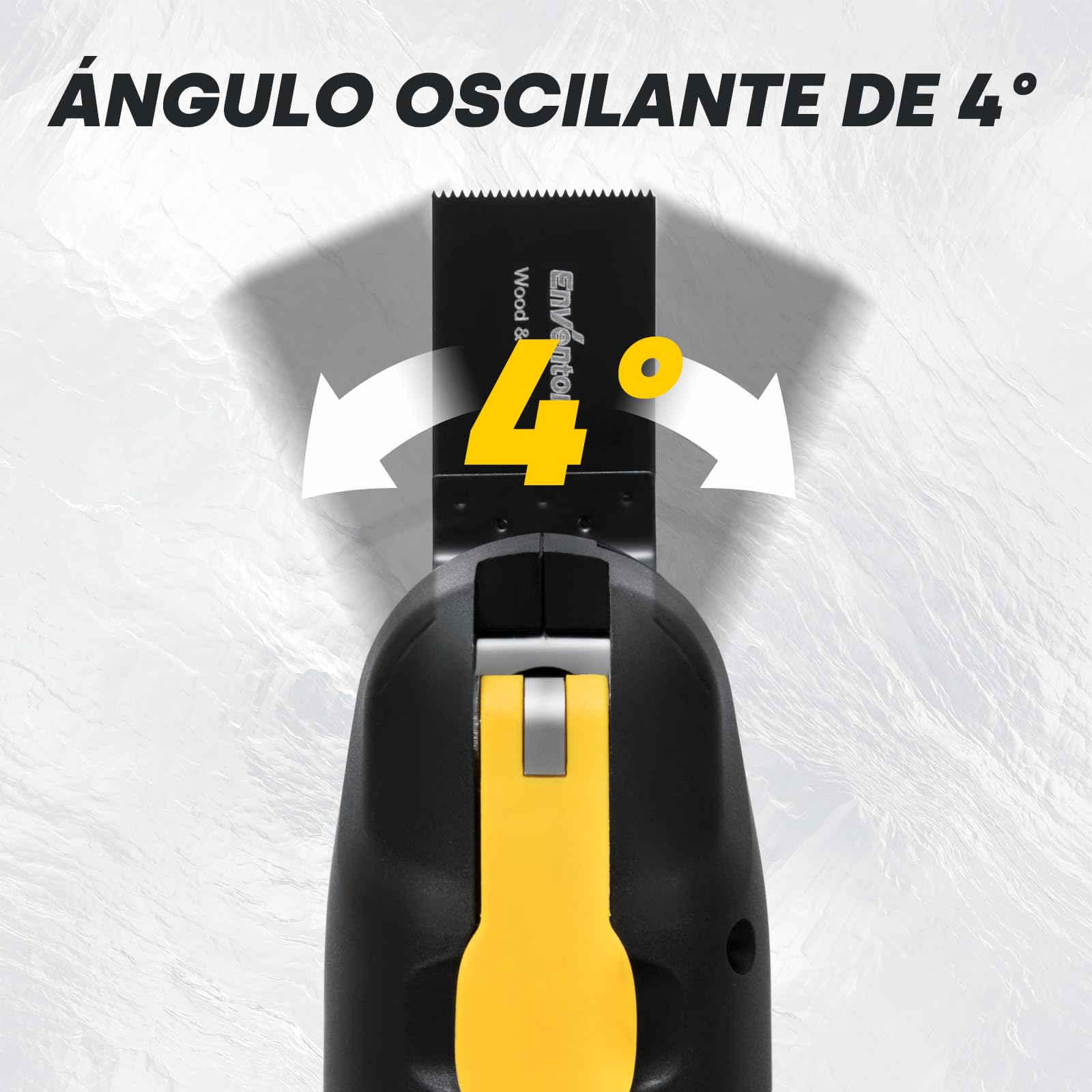 Enventor Multiherramienta Oscilante, 20V Brushless 2.0Ah Herramienta Multifunción con 6 Velocidades, 12000-19500RPM, Cargador, 28 Accesorios, Herramientas Oscilantes para Cortar, Lijar y Pulido