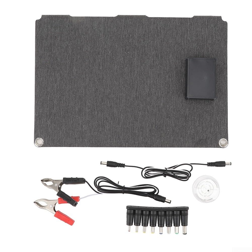 Panneau monocristallin 5 V, pliable, portable, panneau photovoltaïque, alimentation hors réseau pour camping-car, abri de jardin, caravane (2 plis)