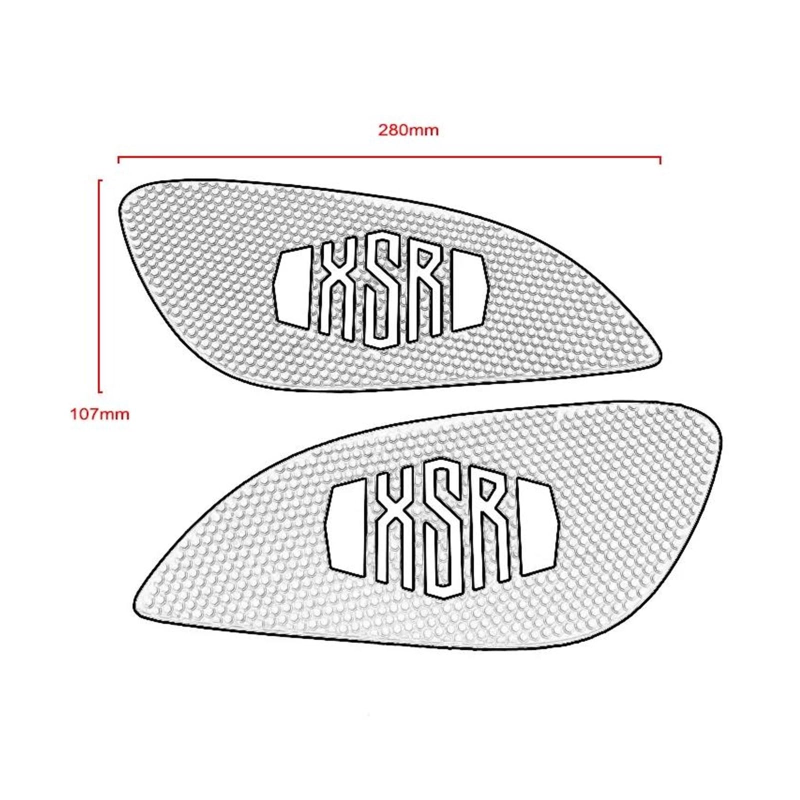 Motorrad Seite Tank Pad Schutz Aufkleber Aufkleber Gas Knie Grip Für Yamaha XSR 900 XSR 700 XSR155 XSR 900 700 2019-2021 Kratzer auf den Tankpads