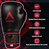 Vista 2 de Guantes de boxeo duraderos y cómodos para hombres y mujeres, acolchado extra grueso para boxeadores principiantes y entrenamiento físico, ideal