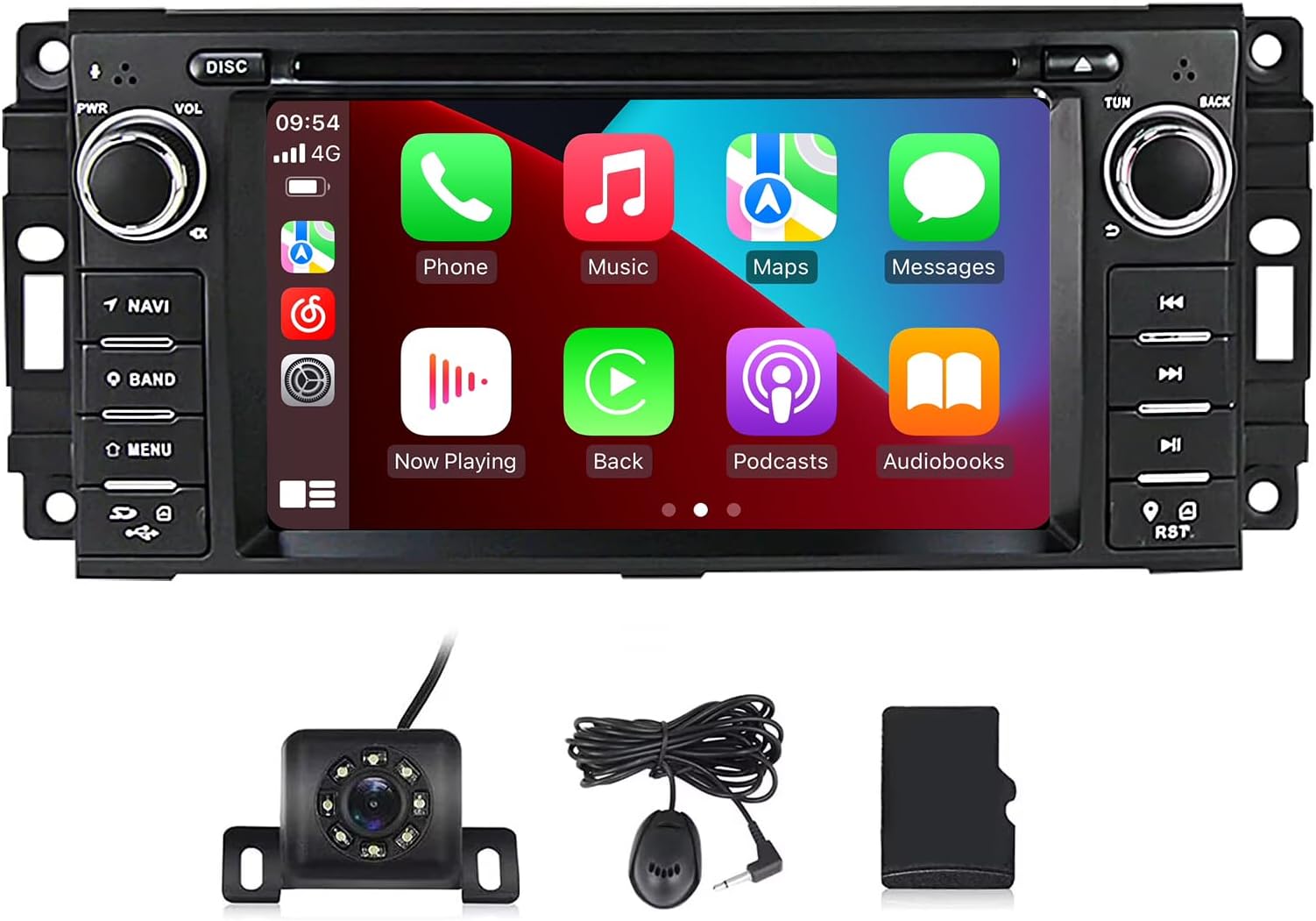 MekedeTech Android 11 Car Stereo Radio 6.2 inch Touch Screen for Jeep Wrangler JK Grand Cherokee Compass Chrysler Dodge Ram with BT GPS Support Carply Andriod Auto Head Unit
