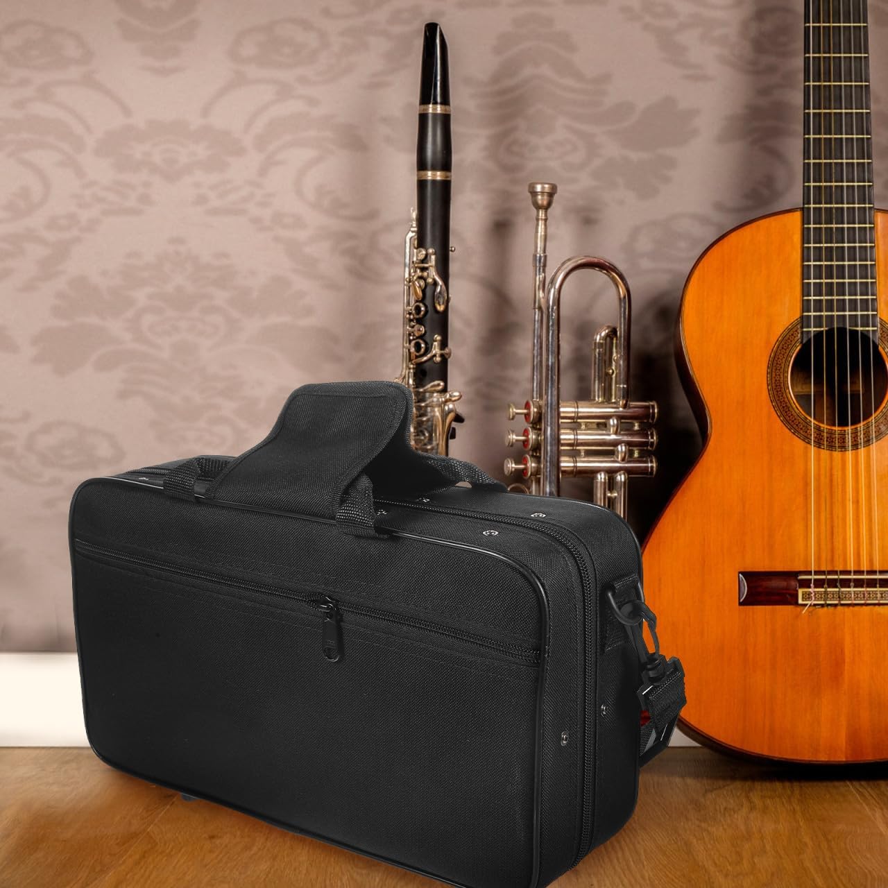Clarinet Carrying Bag Wear-resistant Oxford Cloth Storage Case for Clarinet Thickened Design for Shock and Scratch Lightweight and Portable for Travel and Storage