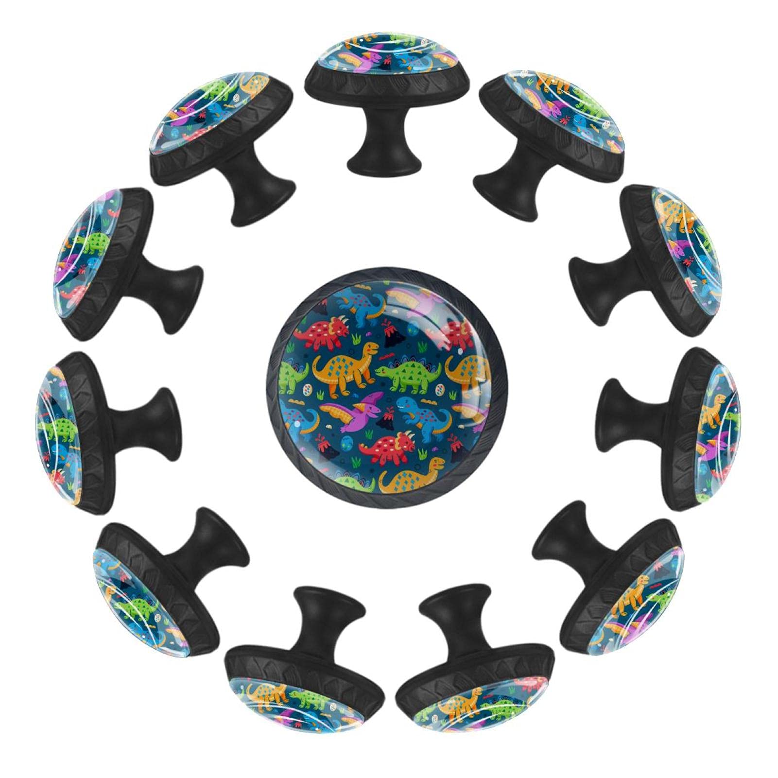 Boutons de tiroir dinosaures 35mm lot de 12 pour commode enfant